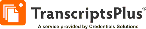 Transcripts Plus, a service procided by Credentials Solutions