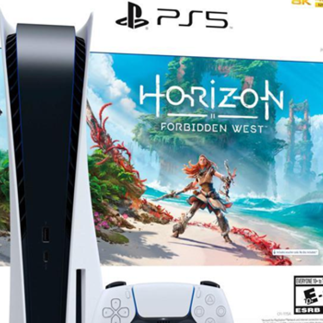 Image of a Playstation 5 Horizon Forbidden West Bundle box